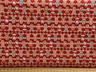lewis & and irene gingerbread ginger bread season people men man biscuits red cotton fabric shack malmesbury