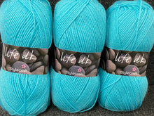 life dk double knit dk wool yarn aqua 2357