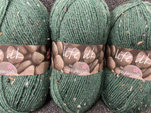 life dk double knit dk wool yarn blend gorse nepp green 2337 fabric shack malmesbury