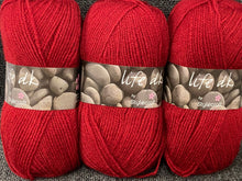 life dk double knit dk wool yarn blend cardinal 2306