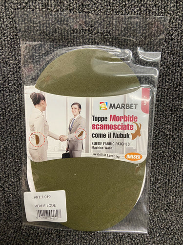 marbet suede patch elbow knee iron on pre punched green machine wash fabric shack malmesbury