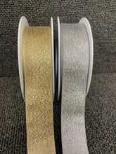 metallic gold silver ribbon trim 25mm fabric shack malmesbury