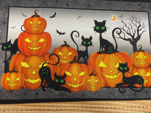 michael miller trick or treat placemat place mat panel cotton fabric shack malmesbury pussy kitten fat quarter patchwork halloween craft