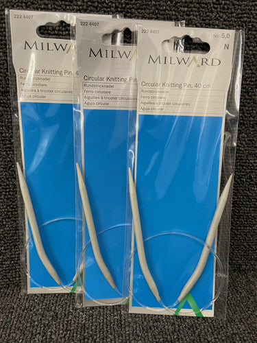 milward circular knitting needles 40cm 5.00mm smooth fabric shack knitting knit crochet wool yarn