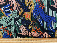 mystical gardens pip & lo cloud 9 fabrics jungle royals leopard animals viscose rayon fabric shack malmesbury