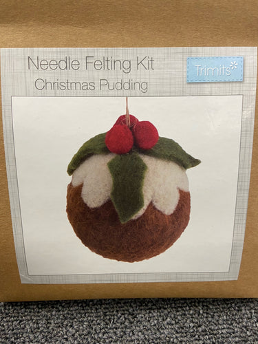 needle felting felt kit christmas pudding pud fabric shack malmesbury