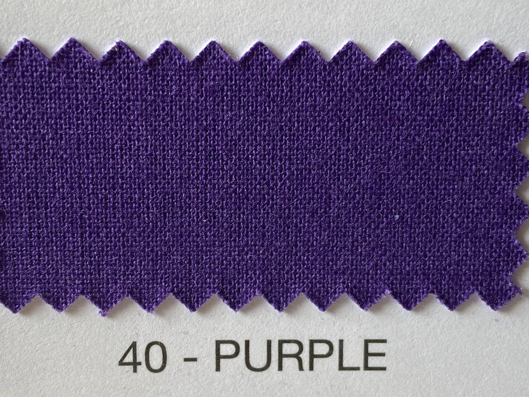 Fabric Shack Sewing Quilting Sew Fat Quarter Cotton Patchwork Dressmaking Plain Purple 40