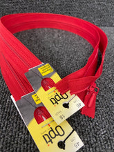 opti zip closed 45cm 18 inch red 3822 fabric shack malmesbury