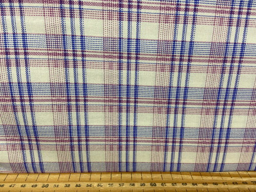 out of this world ombre pink purple plaid cotton fabric shack malmesbury