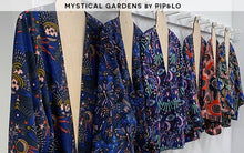 mystical gardens pip & lo cloud 9 fabrics jungle royals leopard animals viscose rayon fabric shack malmesbury