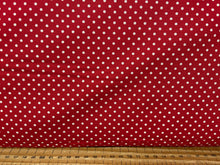 polka dot spot red 3mm fabric shack sewing quilting sew fat quarter cotton patchwork quilt