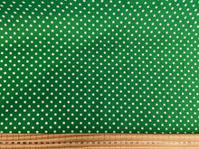 polycotton polka dots spots 4mm emerald green fabric shack malmesbury
