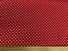 polycotton polka dots spots 4mm red fabric shack malmesbury