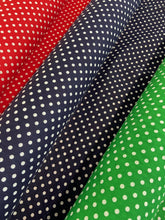 polycotton polka dots spots 4mm emerald green fabric shack malmesbury