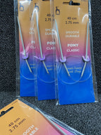 pony circular knitting needles 40cm 2.75mm smooth fabric shack knitting knit crochet wool yarn