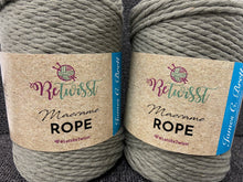 retwisst recycled macrame rope yarn two 2 twist 3mm 5mm green R3R02 R5R02 fabric shack malmesbury
