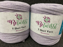 retwisst tshirt t-shirt wool yarn knitting crochet fabric shack malmesbury recycled RTS003 Lilac Heathered