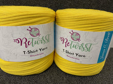 retwisst tshirt t-shirt wool yarn knitting crochet fabric shack malmesbury recycled RTS02 Sunshine Yellow