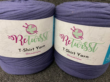 retwisst tshirt t-shirt wool yarn knitting crochet fabric shack malmesbury recycled RTS05 Blue Purple
