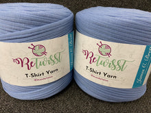 retwisst tshirt t-shirt wool yarn knitting crochet fabric shack malmesbury recycled RTS05 Sky Blue