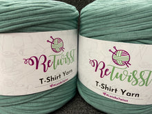 retwisst tshirt t-shirt wool yarn knitting crochet fabric shack malmesbury recycled retwist spearmint
