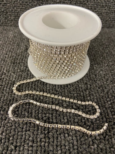 rhinestones rhinestone white diamond trim 2mm fabric shack malmesbury