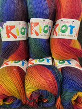 riot double knit dk king cole rainbow 1843 self stripe varigated fabric shack malmesbury wool yarn blend