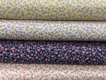 rose and & hubble ditsy flower floral rose various colours fabric shack sewing quilting sew fat quarter cotton patchwork quilt 2