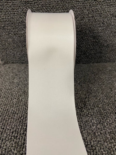 satin ribbon white 029 50mm fabric shack malmesbury