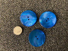 shell button 34mm turquoise blue 2131 fabric shack malmesbury