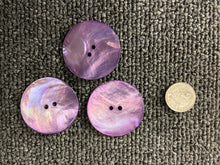 shell button 34mm pink purple 2136 fabric shack malmesbury