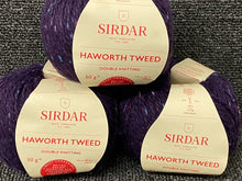 sirdar haworth tweed double knit dk merino blend nepp heathered bilberry 0905 wool yarn fabric shack malmesbury