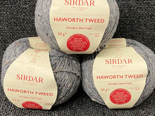 sirdar haworth tweed  double knit dk merino blend nepp millstone grey 0913 wool yarn fabric shack malmesbury