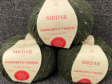 sirdar haworth tweed  double knit dk merino blend nepp moorland moss 0909 wool yarn fabric shack malmesbury