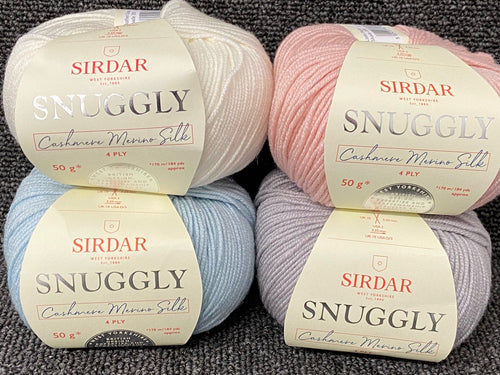 sirdar snuggly cashmere merino silk 4 ply 4ply baby soft various colours wool yarn fabric shack malmesbury