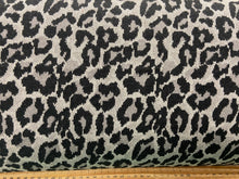 stretch knit cashmere touch feel leopard animal print viscose grey fabric shack malmesbury