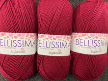 stylecraft bellissima double knit dk knitting wool yarn fabric shack malmesbury rio red 3932