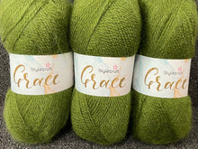 stylecraft grace mohair wool acrylic aran wool yarn knitting knit crochet 100g forest green 2154 fabric shack malmesbury