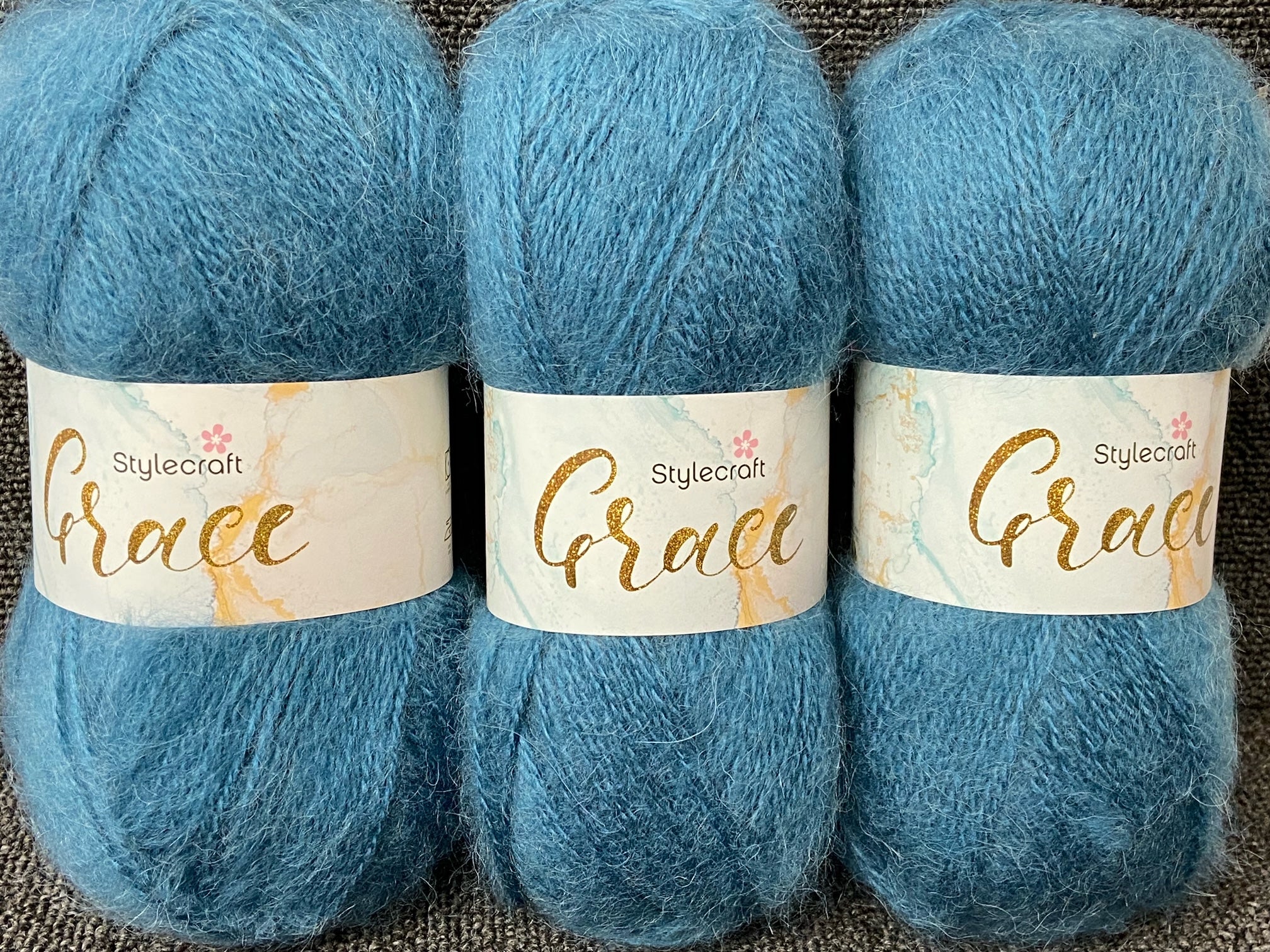 Stylecraft Grace Aran Mohair Wool Blend Yarn 100g Various Colours ...