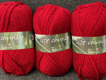 stylecraft life chunky knit wool yarn cardinal red 2306 fabric shack malmesbury knitting crochet
