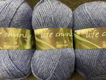 stylecraft life chunky knit wool yarn denim blue mix 2322 fabric shack malmesbury knitting crochet