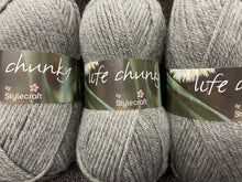 stylecraft life chunky knit wool yarn grey 2420 fabric shack malmesbury knitting crochet