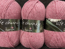 stylecraft life chunky knit wool yarn rose pink 2301 fabric shack malmesbury knitting crochet