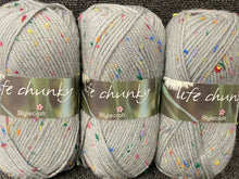 stylecraft life chunky knit wool yarn silver grey nepp 2499 fabric shack malmesbury knitting crochet