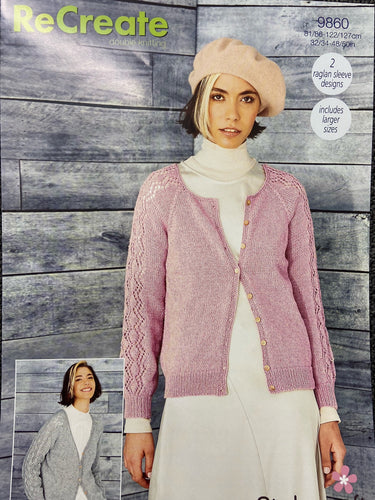 stylecraft recreate double knit dk ladies cardigan 9860 knitting pattern fabric shack malmesbury wool yarn knit