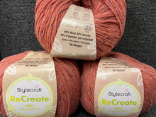 stylecraft recreate double knit dk recycled wool yarn blush 3458 fabric shack malmesbury knitting crochet