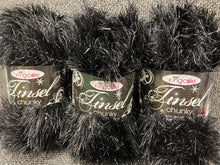 tinsel chunky king cole glittery glitter black 230 fabric shack malmesbury wool yarn