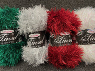 tinsel chunky king cole glittery glitter various colours fabric shack malmesbury wool yarn
