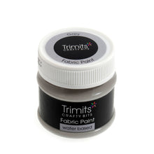 trimits water based fabric paint paints grey FP50_22