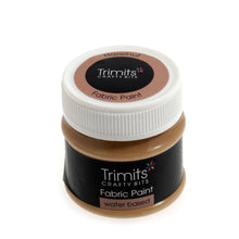 trimits water based fabric paint paints hazelnut light brown FP50_13